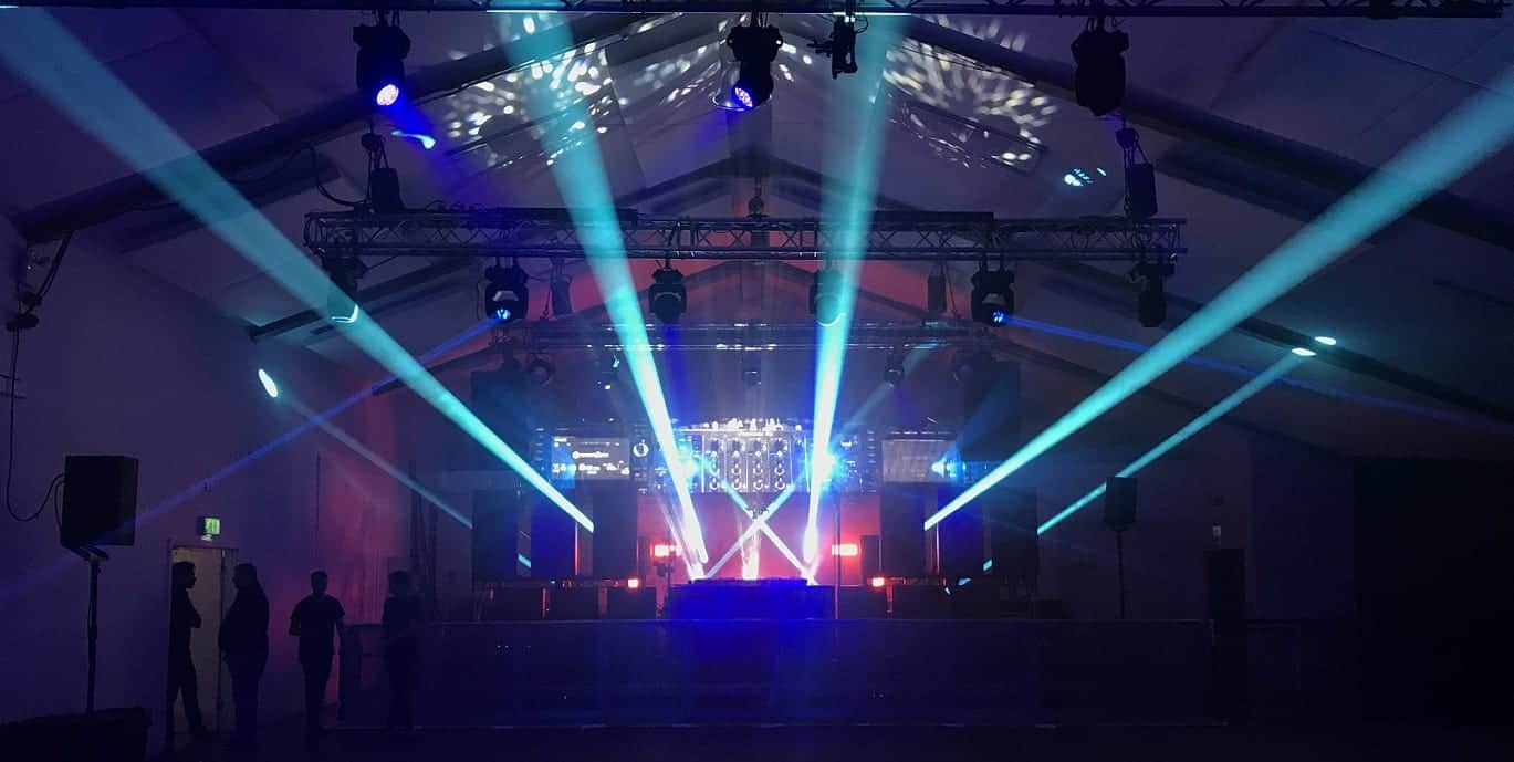 Nike after party showcasing lighting, video and audio in London